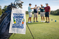 Load image into Gallery viewer, You Can't Drink All Day Golf Towel (Save 15% on 2+ automatically at checkout)